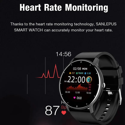 LIGE Unisex Smart Watch | Elegant Design, Comprehensive Health Monitor & Bluetooth 5.0