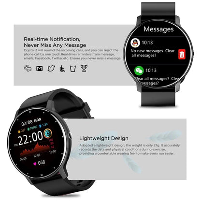 LIGE Unisex Smart Watch | Elegant Design, Comprehensive Health Monitor & Bluetooth 5.0