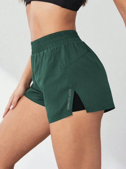 Women's High-Waist Stretch Shorts | Premium Terylene Blend, Functional Pockets & Slim Fit