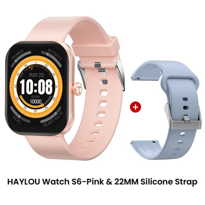 Haylou Watch S6 Smartwatch | 2.01" HD Display, Bluetooth Calling & 127 Sport Modes