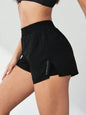 Women's High-Waist Stretch Shorts | Premium Terylene Blend, Functional Pockets & Slim Fit