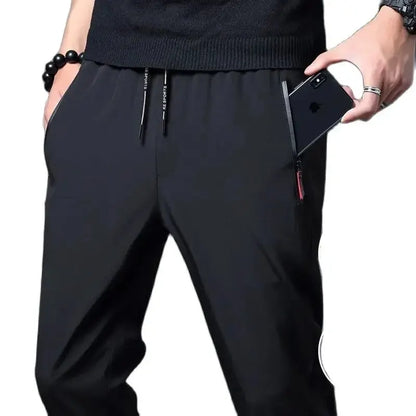 Smart Casual Men's Trousers | Straight Cut, Elastic Comfort & Breathable Weave