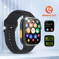 Odelettevcy 2.01" Smart Watch | Large Square Full-Touch Screen, Bluetooth Calls & Built-in USB Charging