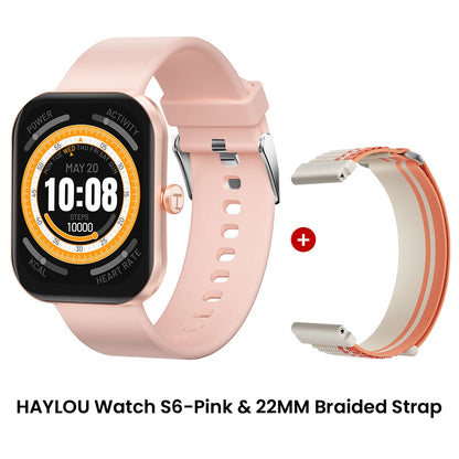 Haylou Watch S6 Smartwatch | 2.01" HD Display, Bluetooth Calling & 127 Sport Modes