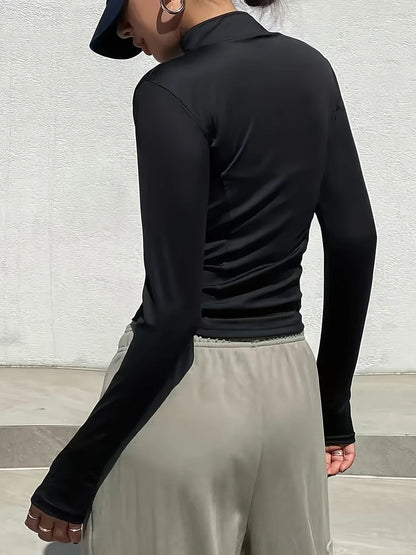 Elegant Athletic Track Jacket for Women | Breathable Quick-Dry Polyester, Anti-Shrink & Snug Fit
