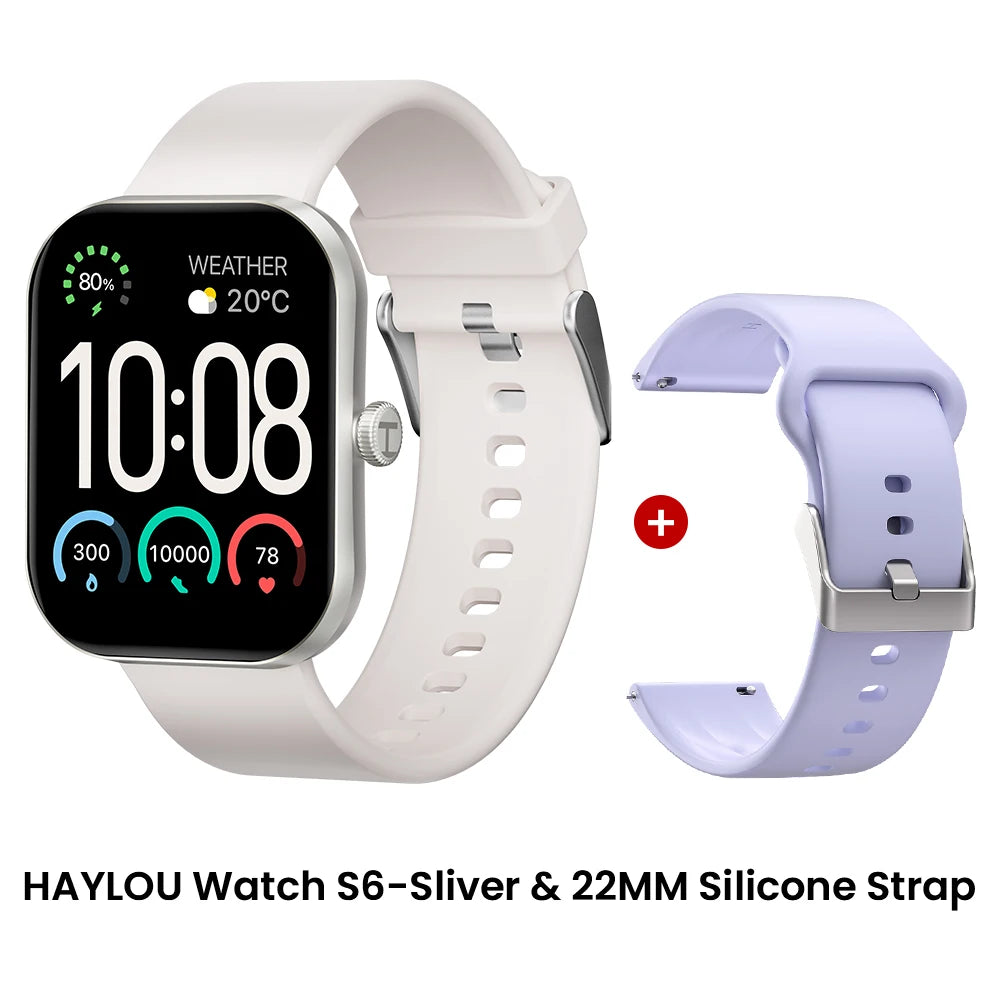 Haylou Watch S6 Smartwatch | 2.01" HD Display, Bluetooth Calling & 127 Sport Modes