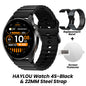 HAYLOU Watch 4S GPS Smartwatch - 1.43" AMOLED Display, 5-Satellite GPS, Bluetooth Calling, 18-Day Battery Life