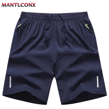 Men's Premium Quick-Dry Athletic Shorts | Elastic Waist, Secure Zipper Pocket & Stretch Fit