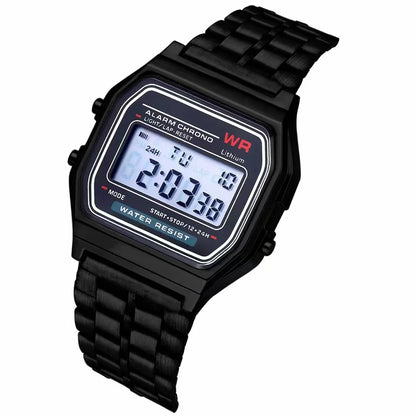 Wecin Fashion Wristwatch | Modern Asymmetric Shape, Glass Dial & LED Multifunction