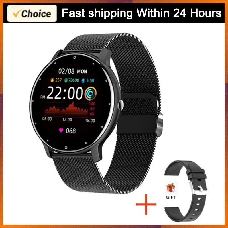 LIGE Unisex Smart Watch | Elegant Design, Comprehensive Health Monitor & Bluetooth 5.0