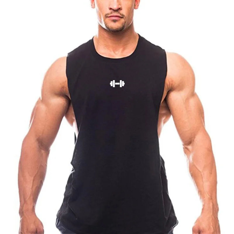 Men's Athletic Cotton Tank Top | Gym Workout Sleeveless Shirt, Moisture-Wicking