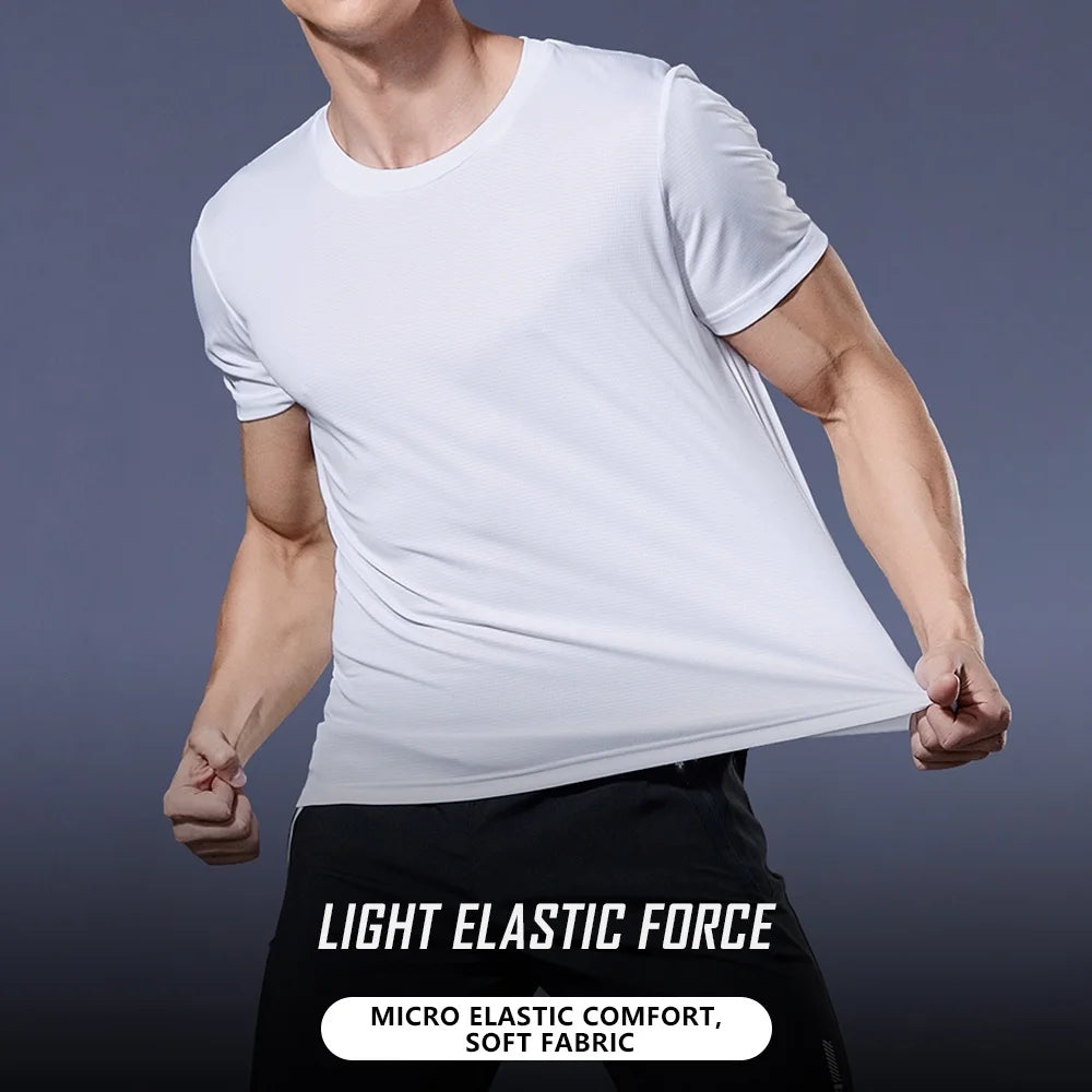 Men's Athletic Dry-Fit T-Shirt | Quick-Dry Polyester Sports Top for Gym, Running & Football