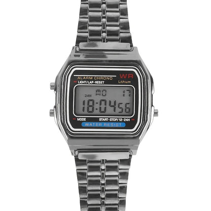 Wecin Fashion Wristwatch | Modern Asymmetric Shape, Glass Dial & LED Multifunction
