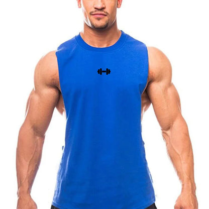 Men's Athletic Cotton Tank Top | Gym Workout Sleeveless Shirt, Moisture-Wicking