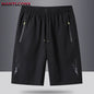 Men's Premium Quick-Dry Athletic Shorts | Elastic Waist, Secure Zipper Pocket & Stretch Fit