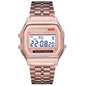 Wecin Fashion Wristwatch | Modern Asymmetric Shape, Glass Dial & LED Multifunction