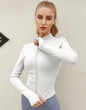 Elegant Athletic Track Jacket for Women | Breathable Quick-Dry Polyester, Anti-Shrink & Snug Fit