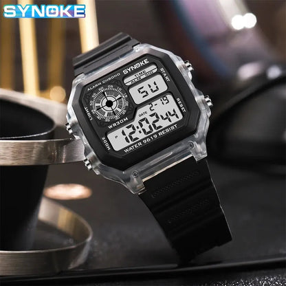 SYNOKE 9619 Digital Sports Watch | Ultra-Lightweight 42g, Shock-Resistant & Splash-Proof