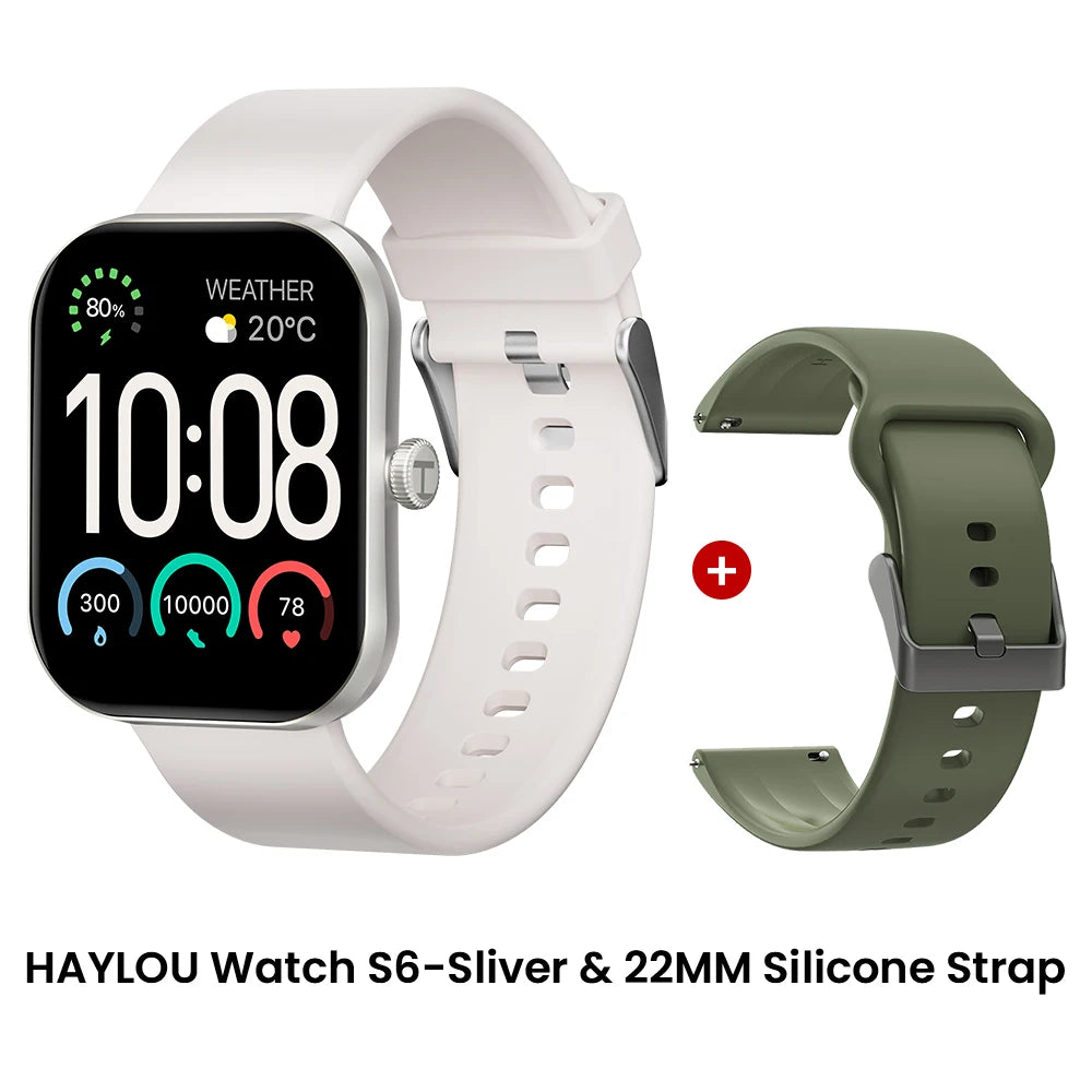 Haylou Watch S6 Smartwatch | 2.01" HD Display, Bluetooth Calling & 127 Sport Modes