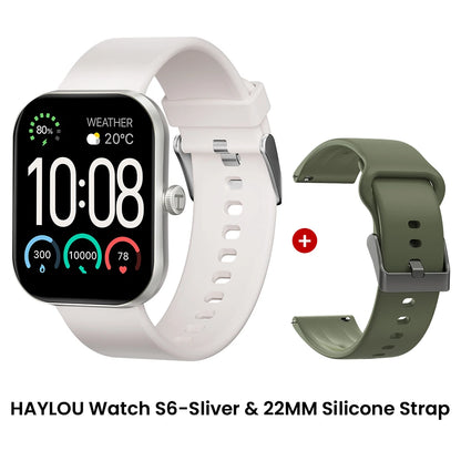 Haylou Watch S6 Smartwatch | 2.01" HD Display, Bluetooth Calling & 127 Sport Modes