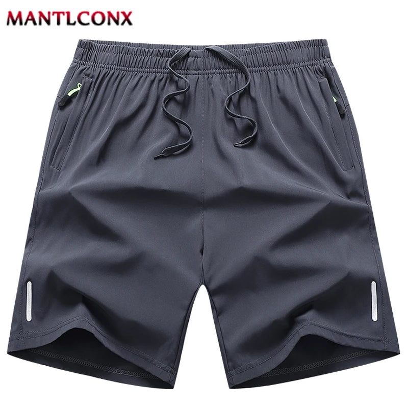 Men's Premium Quick-Dry Athletic Shorts | Elastic Waist, Secure Zipper Pocket & Stretch Fit