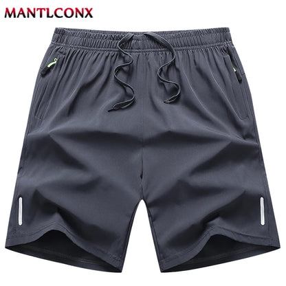 Men's Premium Quick-Dry Athletic Shorts | Elastic Waist, Secure Zipper Pocket & Stretch Fit