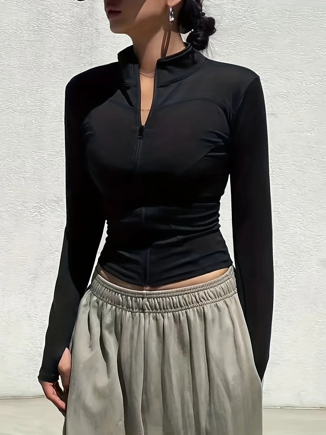 Elegant Athletic Track Jacket for Women | Breathable Quick-Dry Polyester, Anti-Shrink & Snug Fit
