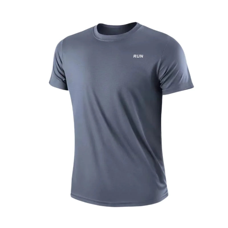 Men's Athletic Dry-Fit T-Shirt | Quick-Dry Polyester Sports Top for Gym, Running & Football