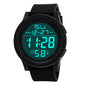 YIKAZE 55mm Digital Sports Watch | 50M Water Resistant, LED Backlight & Silicone Strap