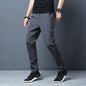 Smart Casual Men's Trousers | Straight Cut, Elastic Comfort & Breathable Weave
