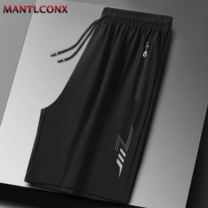 Men's Premium Quick-Dry Athletic Shorts | Elastic Waist, Secure Zipper Pocket & Stretch Fit