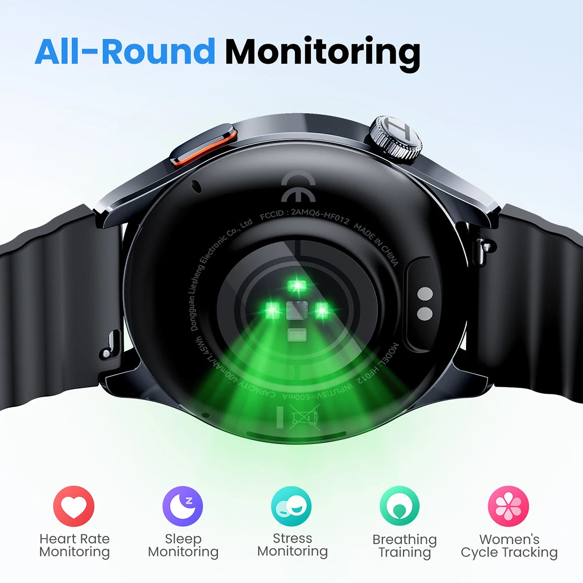 HAYLOU Watch 4S GPS Smartwatch - 1.43" AMOLED Display, 5-Satellite GPS, Bluetooth Calling, 18-Day Battery Life