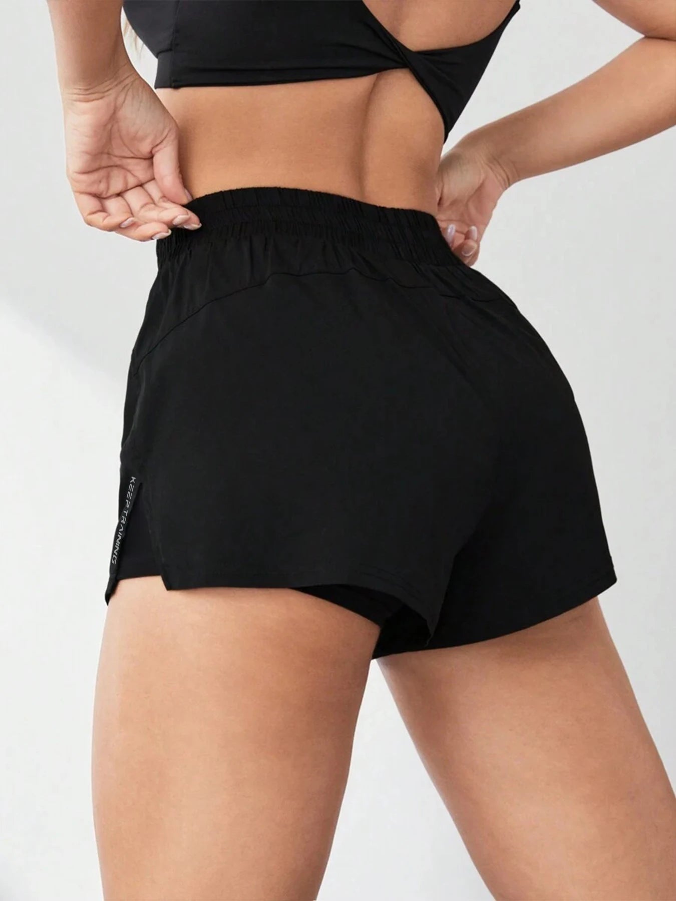 Women's High-Waist Stretch Shorts | Premium Terylene Blend, Functional Pockets & Slim Fit