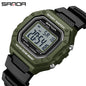SANDA Premium Sport Watch | 5ATM, High-Impact Resin & Luminous Display