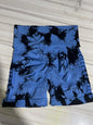 Women's Seamless High-Waist Yoga Shorts | Buttery-Soft Nylon Blend, Hip-Lifting & Tie-Dye Print