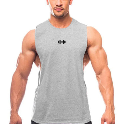 Men's Athletic Cotton Tank Top | Gym Workout Sleeveless Shirt, Moisture-Wicking