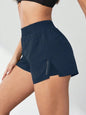 Women's High-Waist Stretch Shorts | Premium Terylene Blend, Functional Pockets & Slim Fit