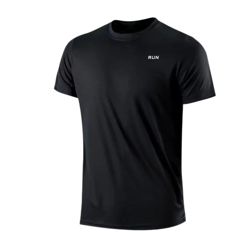 Men's Athletic Dry-Fit T-Shirt | Quick-Dry Polyester Sports Top for Gym, Running & Football