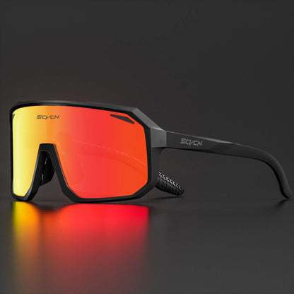 SCVCN Photochromic Cycling Glasses Bike Mountain Bicycle Golf UV400 Sunglasses Sport Protection Glasses for Men Women Baseball
