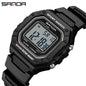 SANDA Premium Sport Watch | 5ATM, High-Impact Resin & Luminous Display