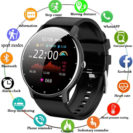 LIGE Smart Watch Men Women - 2026 Fitness Tracker with Heart Rate Monitor, Bluetooth Call, Waterproof Smartwatch for Android iOS