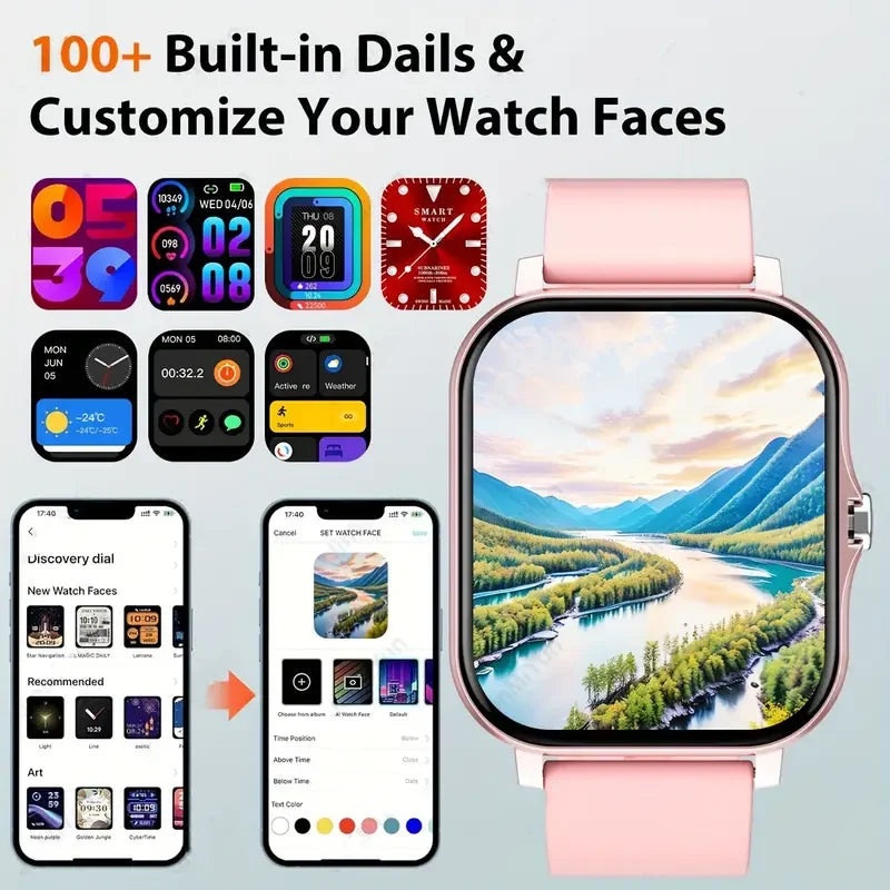 KESHUYOU Smart Watch - Bluetooth Calling and Health Monitor