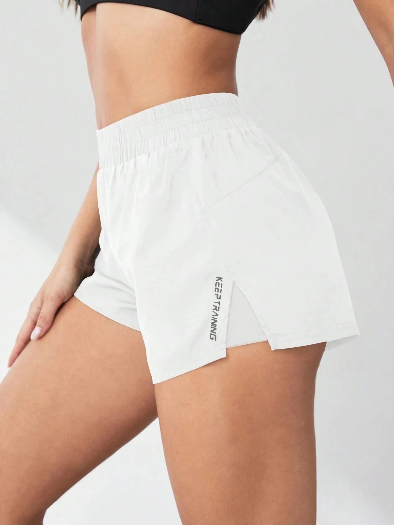 Women's High-Waist Stretch Shorts | Premium Terylene Blend, Functional Pockets & Slim Fit