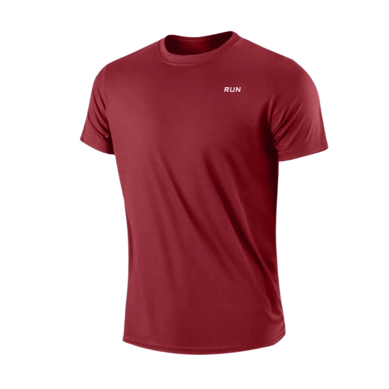 Men's Athletic Dry-Fit T-Shirt | Quick-Dry Polyester Sports Top for Gym, Running & Football