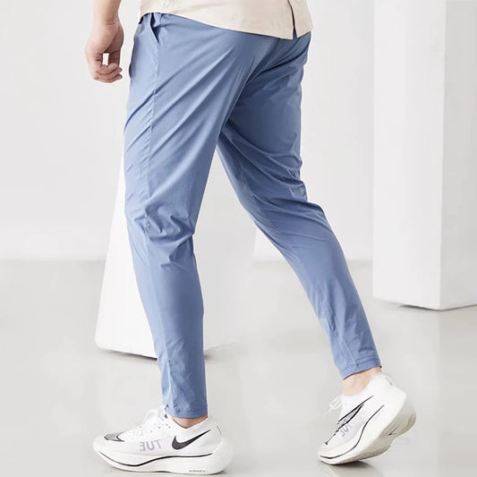 Men's Quick Dry Running Pants - Lightweight Athletic Jogging Sweatpants, Elastic Gym Fitness Training Sport Trousers