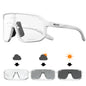 SCVCN Photochromic Cycling Glasses Bike Mountain Bicycle Golf UV400 Sunglasses Sport Protection Glasses for Men Women Baseball