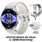 HAYLOU Watch 4S GPS Smartwatch - 1.43" AMOLED Display, 5-Satellite GPS, Bluetooth Calling, 18-Day Battery Life