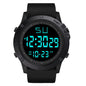 YIKAZE 55mm Digital Sports Watch | 50M Water Resistant, LED Backlight & Silicone Strap