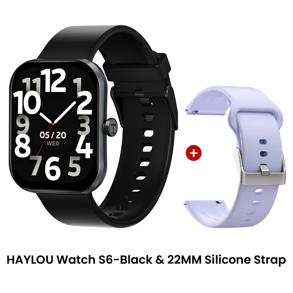 Haylou Watch S6 Smartwatch | 2.01" HD Display, Bluetooth Calling & 127 Sport Modes
