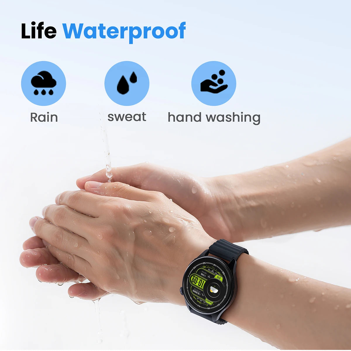 HAYLOU Watch 4S GPS Smartwatch - 1.43" AMOLED Display, 5-Satellite GPS, Bluetooth Calling, 18-Day Battery Life